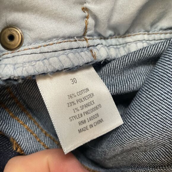 Harper Heritage Jeans Women's Size 30 High Rise Straight Raw Hem Stretch Cropped - Picture 7 of 11